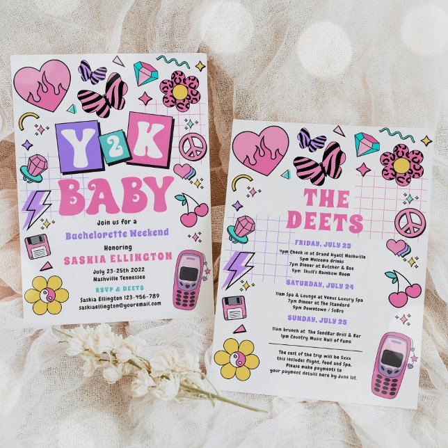 Convites Bach Ao Itinerário do Fim de Semana da Bachelorett (Criador carregado)