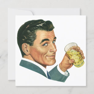 Convites Bacharel Antigo em uma Festa de Coquetel