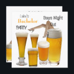 Convites Bachelor Party Beer Boys Night Legs<br><div class="desc">Festa de Mens Bachelor vale noites de festas noturnas Festas Beer Boys Night Out,  Pernas,  Homens</div>