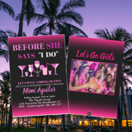 Convites Bachelorette antes que ela diga que eu faço um con