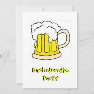 Convites Bachelorette Beer Party