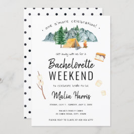 Convites Bachelorette de Camping One S More