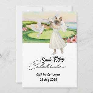 Convites Bachelorette de Casamento de Golfer Bride para ama