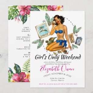 Convites Bachelorette Destination Bikini Beach Bridal Bash