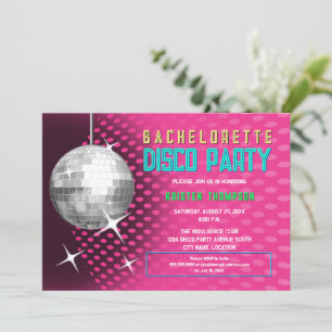 Convites Bachelorette Disco Party