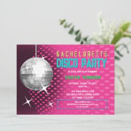 Convites Bachelorette Disco Party