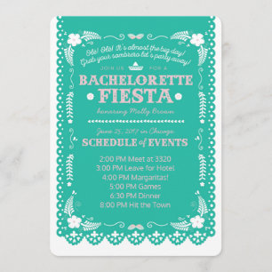 Convites Bachelorette Fiesta