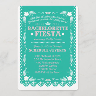 Convites Bachelorette Fiesta