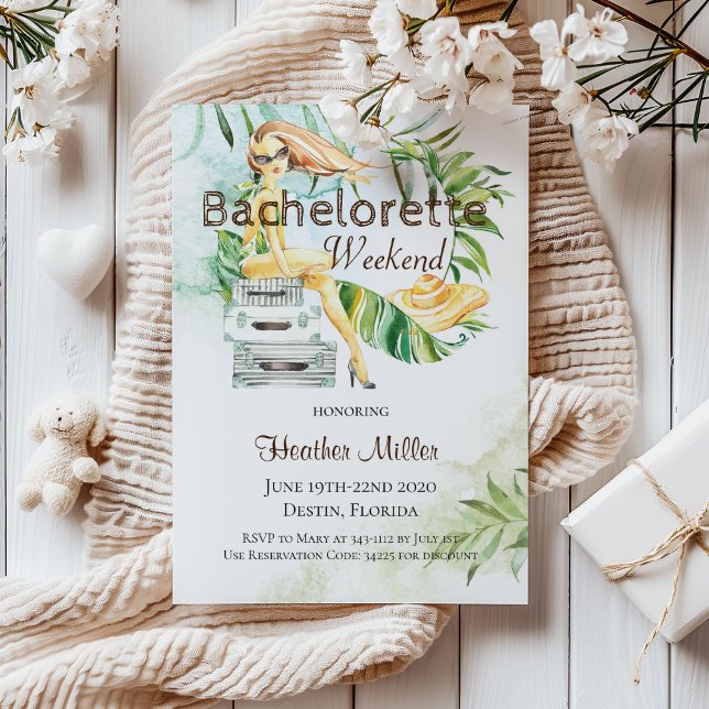 Convites Bachelorette Girls Weekend (Criador carregado)