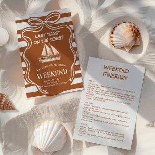 Convites Bachelorette náutica russa