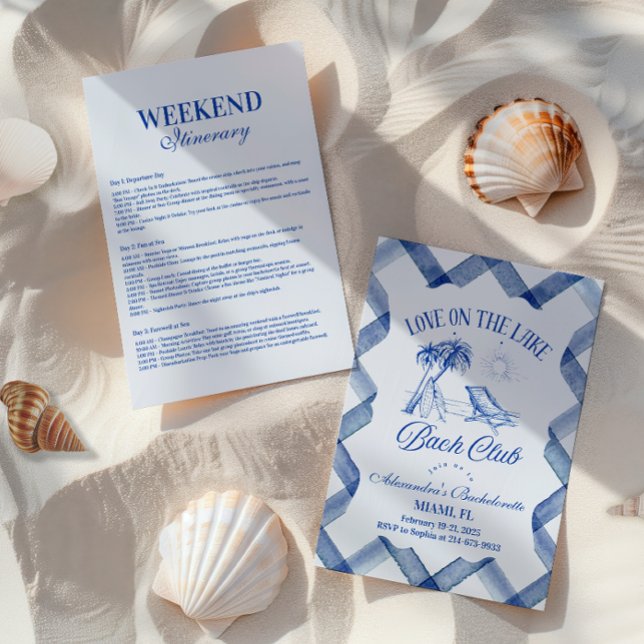 Convites Bachelorette perto do lago (Criador carregado)