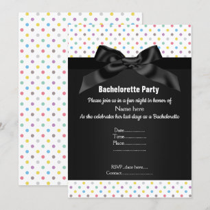 CONVITES BACHELORETTE - PONTO BRANCO DE PÉ NEGRO