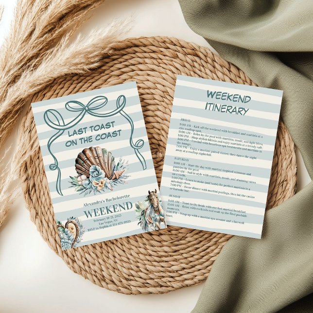 Convites Bachelorette Seashell & Western Fusion (Criador carregado)