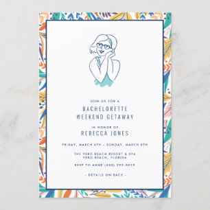 Convites Bachelorette Tropical Beach