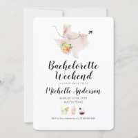 Bachelorette Weekend em Austin Texas Invitation