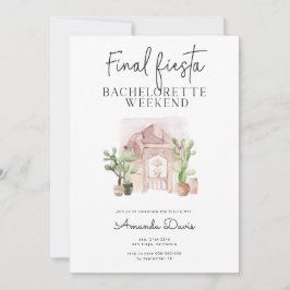 Convites Bachelorette Weekend Final Fiesta Desert Oeste 