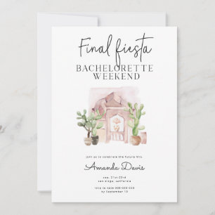 Convites Bachelorette Weekend Final Fiesta Desert Oeste 