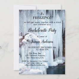 Convites Bachelorreia De Cristais De Gelo Para Luzes De Inv