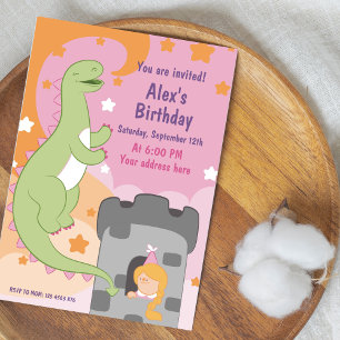 Convites Bacia de Aniversário Dino-mite! Dinossauro Desenha