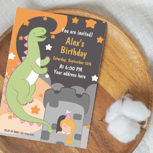 Convites Bacia de Aniversário Dino-mite! Invit De Dinossaur