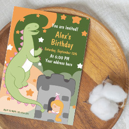 Convites Bacia de Aniversário Dino-mite! Invit De Dinossaur