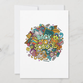 Convites back-to-school party invitation