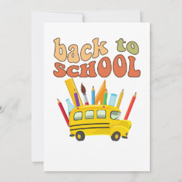 Convites back-to-school party invitation