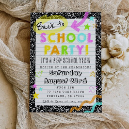 Convites Back To School Party Invitation