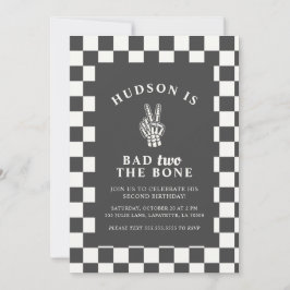 Convites Bad TWO The Bone Second Birthday Invitations