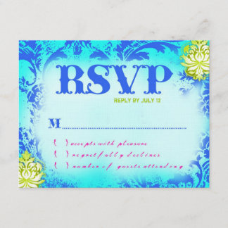 Convites BAHAMAS RSVP 2 Papel de Linho