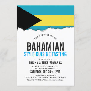 Convites Bahamian Themed Cuisine  Sinalizador da Parte Conv