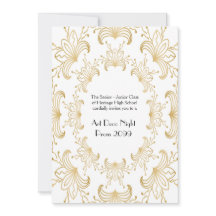 Baile de formatura, Art Deco, Flores Estilizadas, 