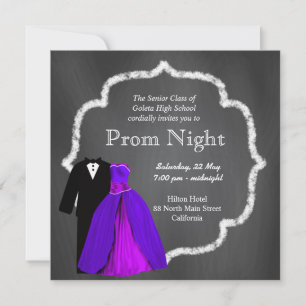 Convites Baile de formatura chalkboard