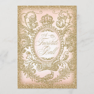 Convites Baile de formatura da bola do conto de fadas