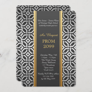 Convites Baile de formatura Mais velho-Júnior, geométrico