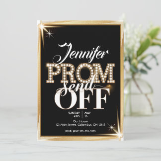 Convites Baile de formatura personalizado END-OFF Elegante 