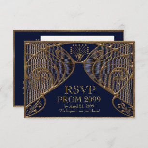 Convites BAILE DE FORMATURA RSVP, Excelente Gatsby, ouro no