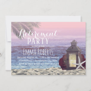 Convites Baixa de Lanterna Tropical Palm Beach