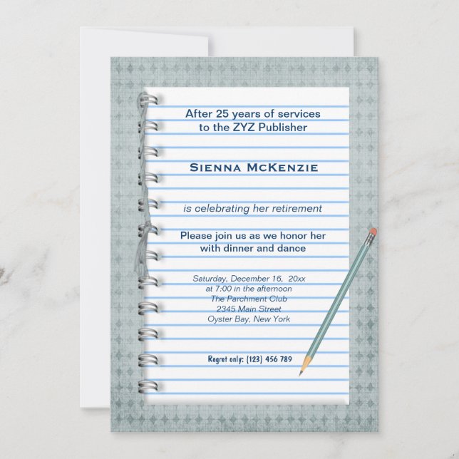 Convites Baixa de Nota em Bloco (Frente)