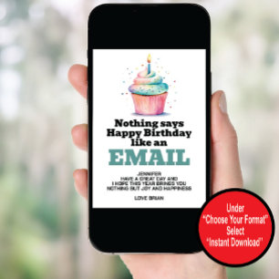 Convites Baixe Digital Engraçado Aniversário
