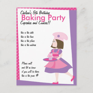 Convites Baking - Roxo