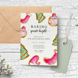 Convites Baking Spirits Bright Baking Party Simples