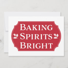 Convites Baking Spirits Bright Cookie Exchange Party