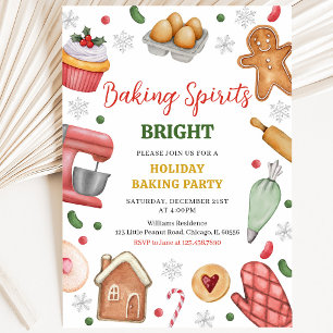 Convites Baking Spirs Bright Festa de Natal