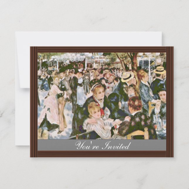 Convites Bal Du Moulin De La Galette Por Pierre-Auguste (Frente)