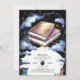 Convites Balanço de um Livro de Histórias Mágico Personaliz