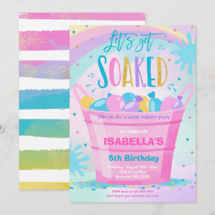 Convites Balão de Água Festa de aniversário Balão de Água d