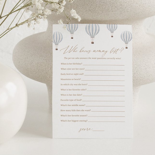 Convites Balão de Ar Quente Conhece Melhor Jogo de Chá de f (Criador carregado)