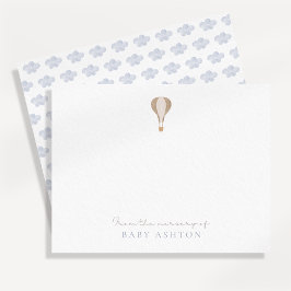 Convites Balão de Ar Quente, do berçário de, obrigado menin