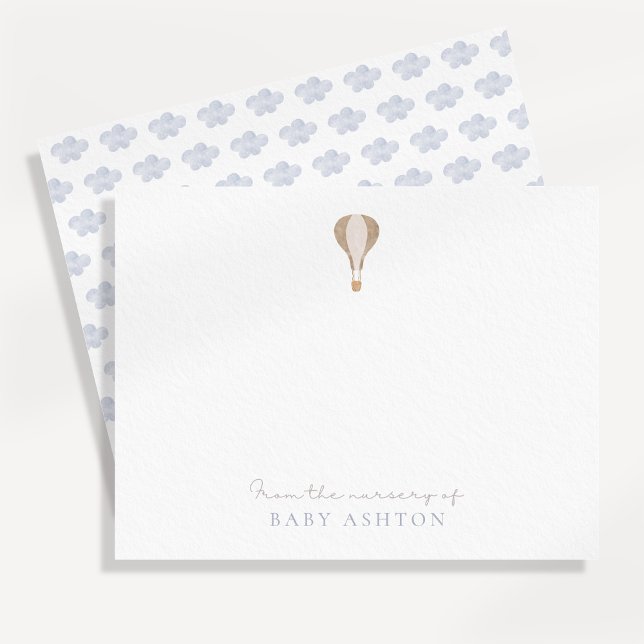 Convites Balão de Ar Quente, do berçário de, obrigado menin (Criador carregado)